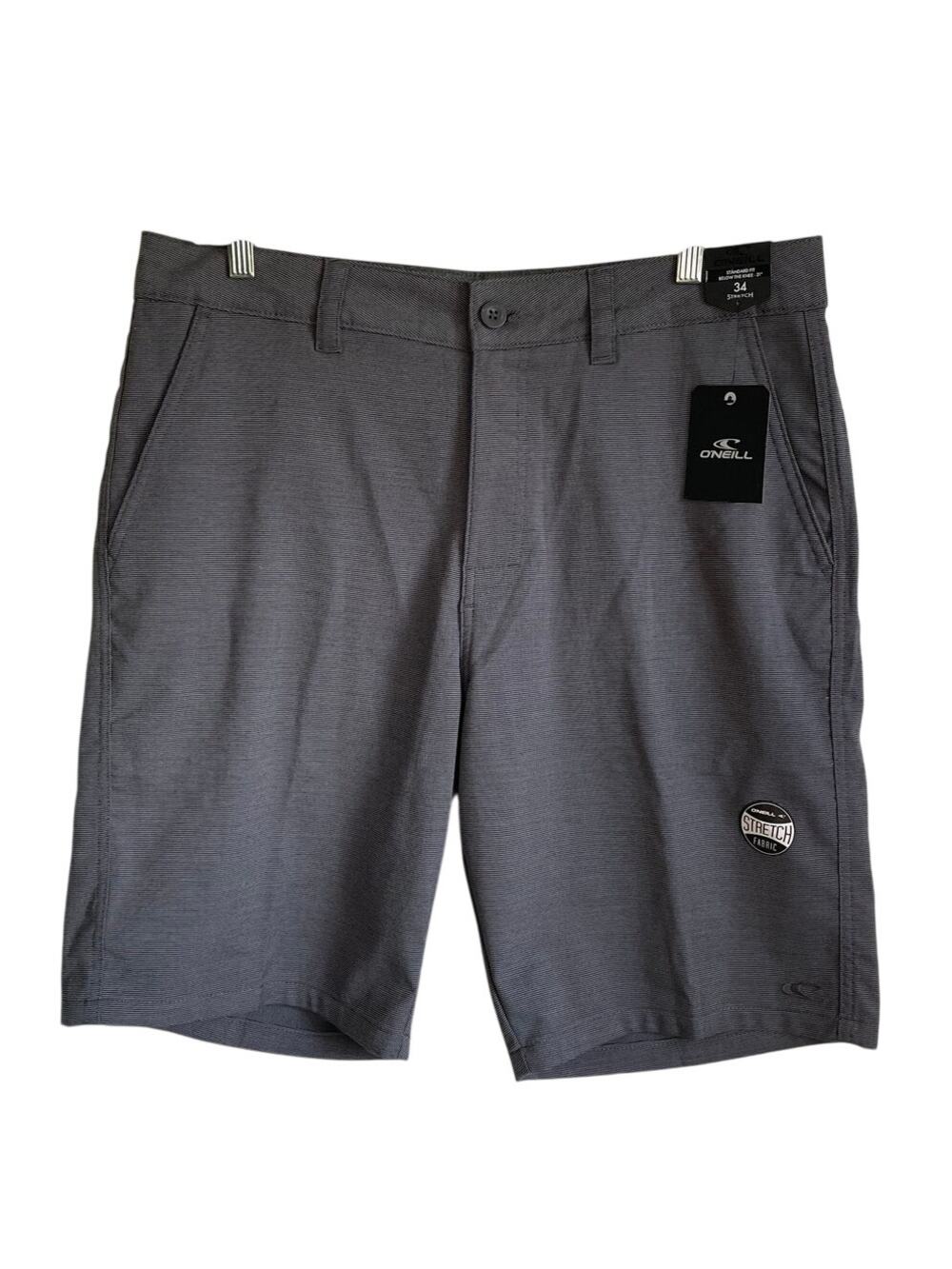 O’Neill Cooper NEW Standard Fit Shorts Sz 34 Gray Classic Sporty Breathable